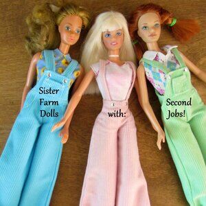 3 BARBIE DOLLS with SECOND JOBS - SEE WHAT'S INCLUDED: DOLLS + CLOTHES & SHOES